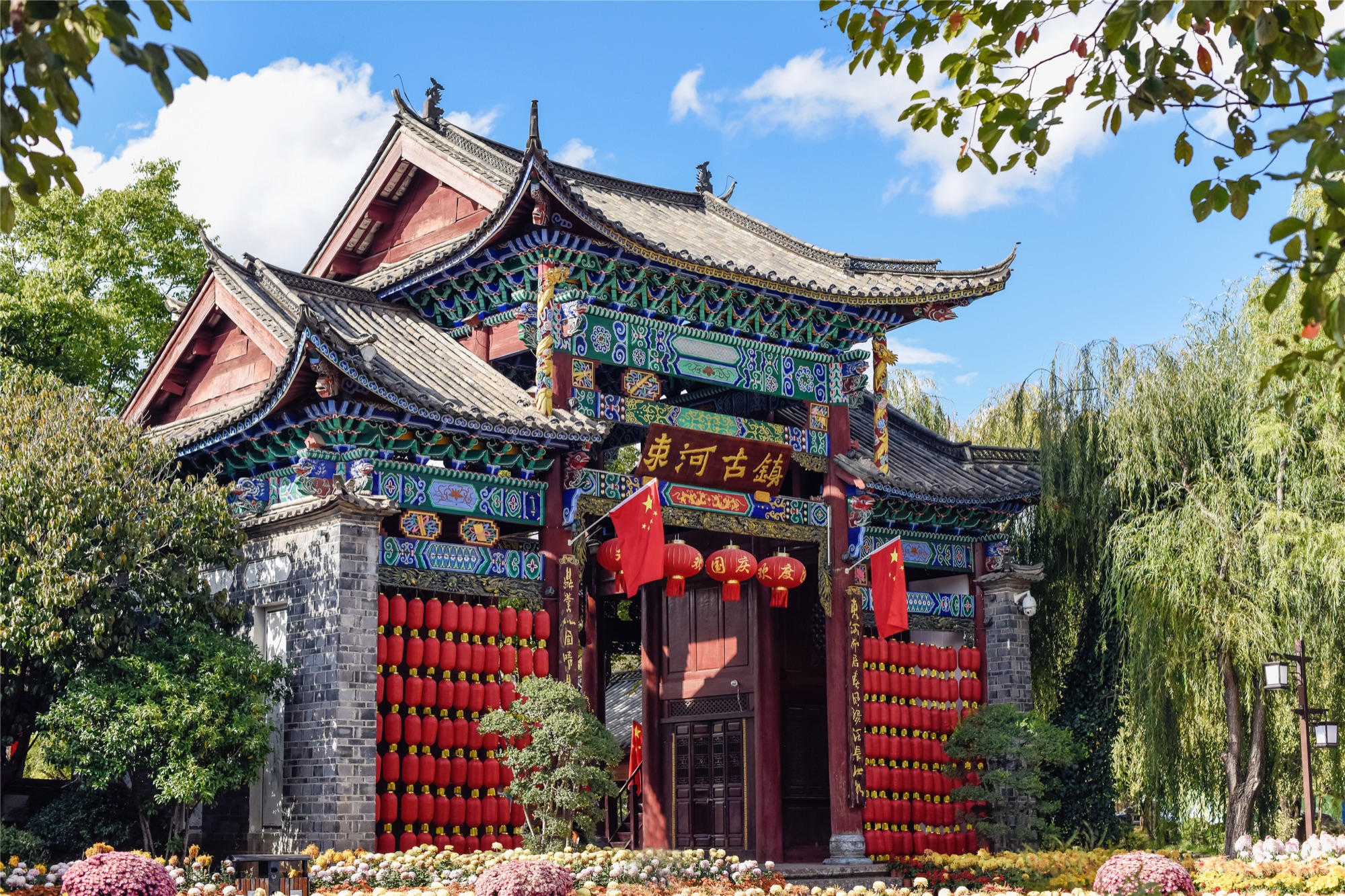 束河古镇对应地点实景