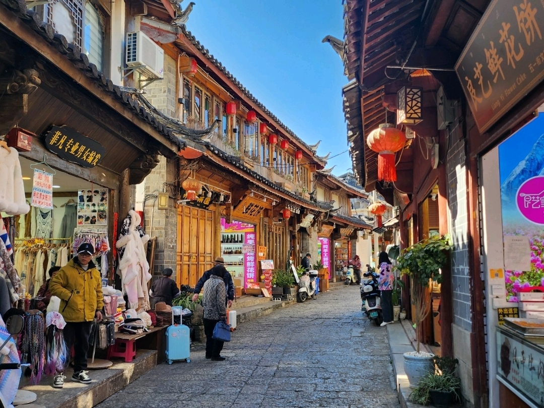 丽江古城对应地点实景